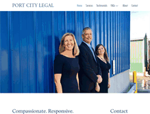Tablet Screenshot of portcitylegal.com